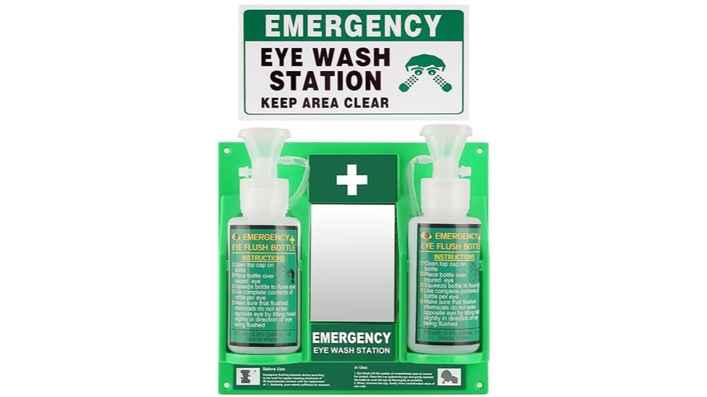 wall mounted emergency eye wash