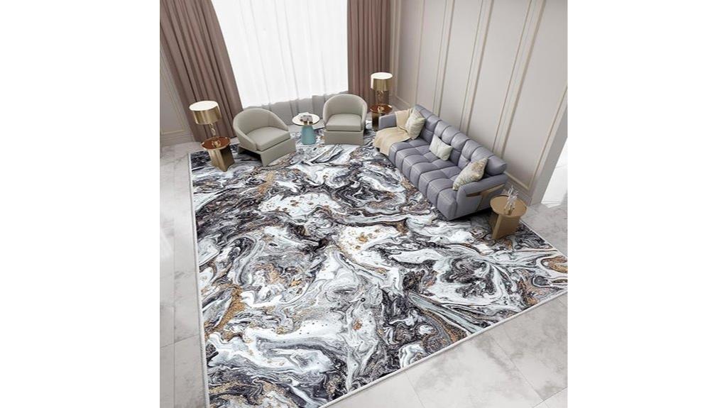 washable 5x7 modern rug