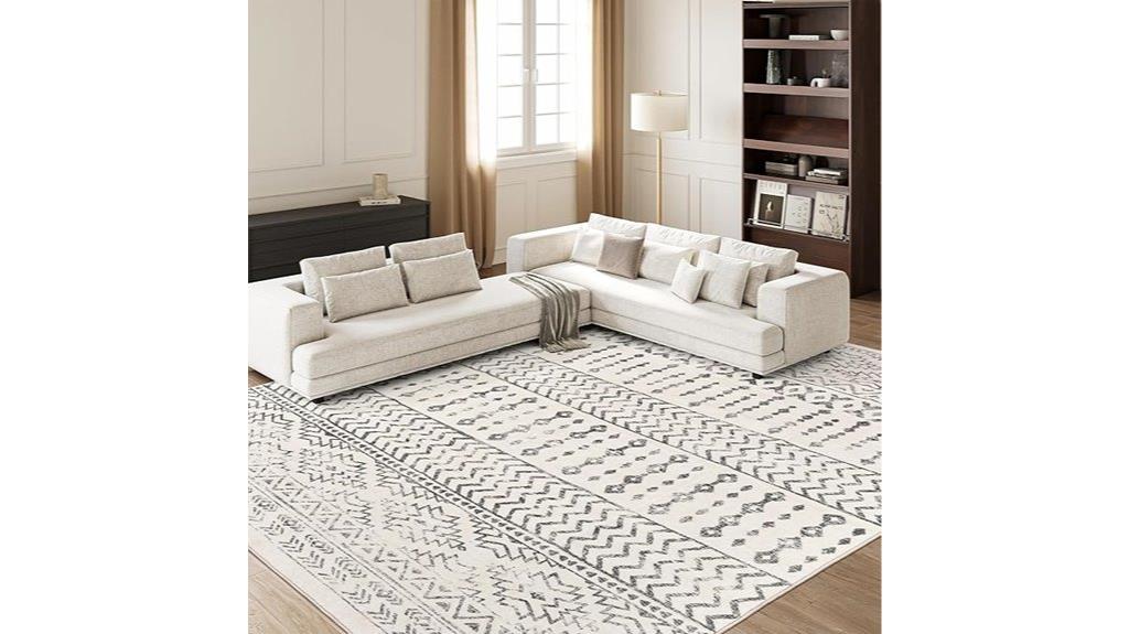 washable moroccan area rug