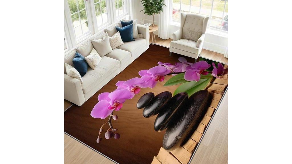 washable zen garden rug
