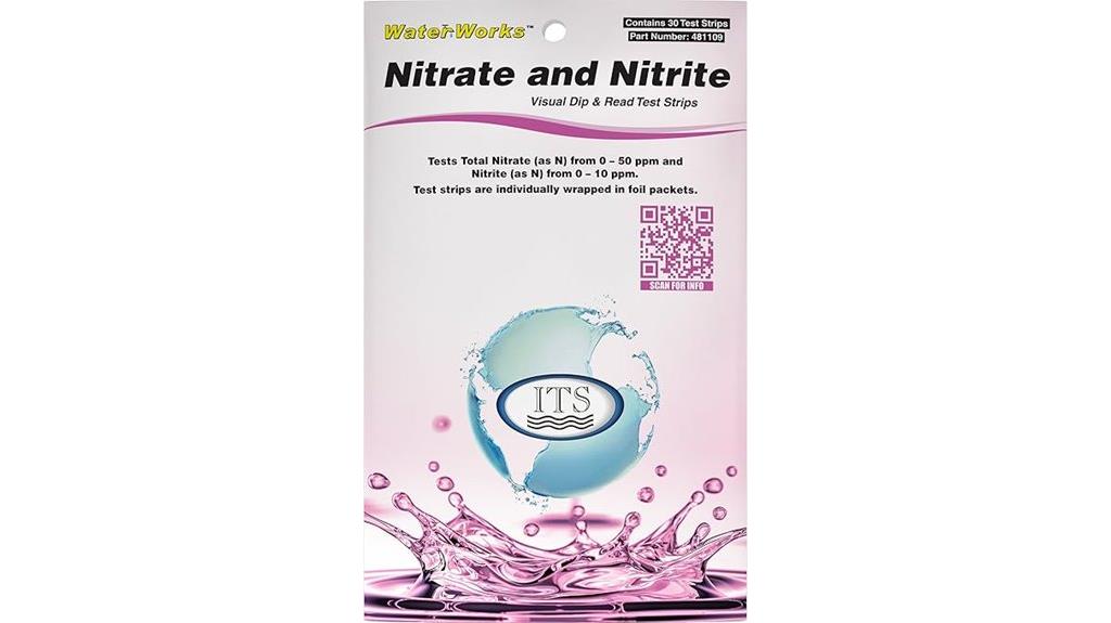 water testing strips pack