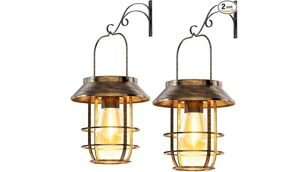 waterproof hanging solar lanterns