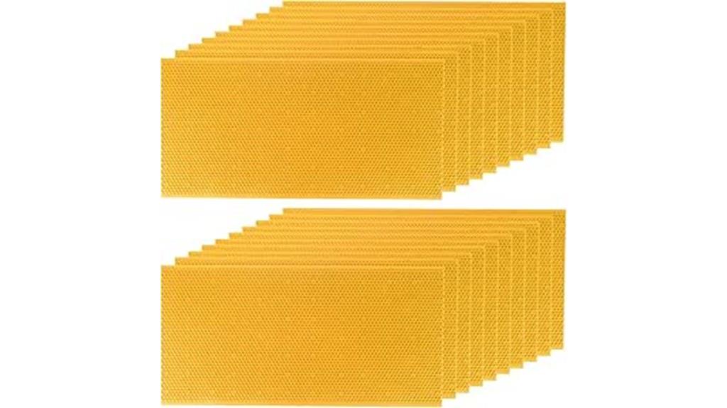 waxed foundation sheets 20pcs