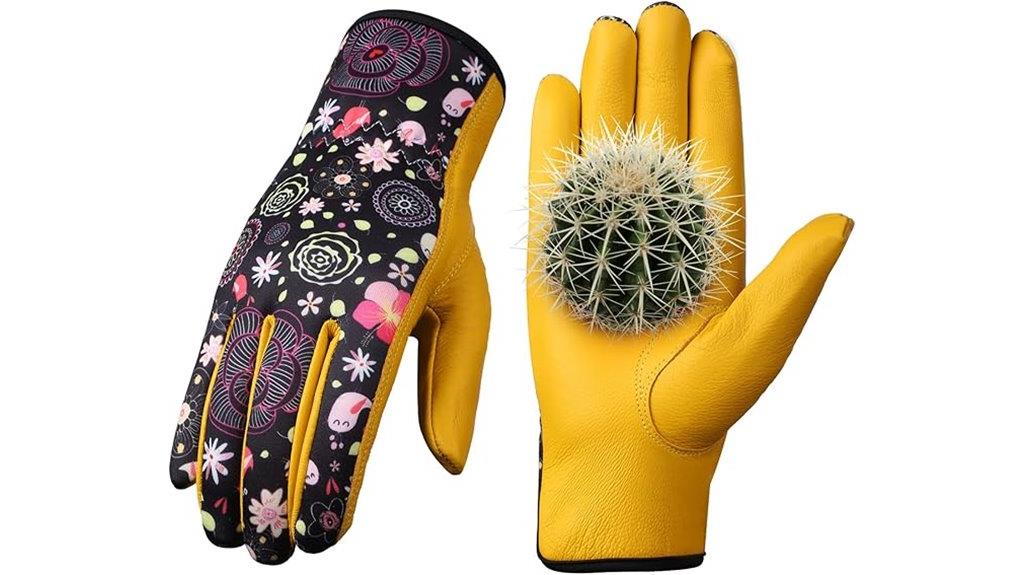 women s leather gardening gloves