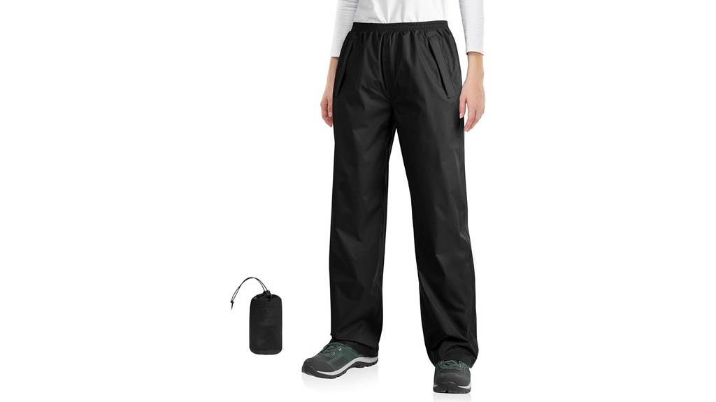 women s waterproof packable rain pants