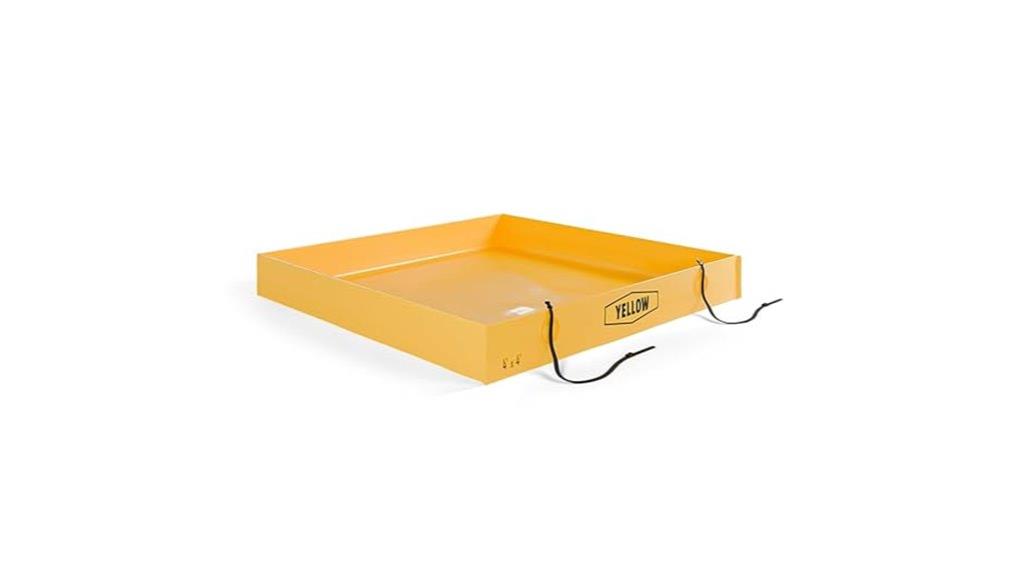 yellow safety containment berm