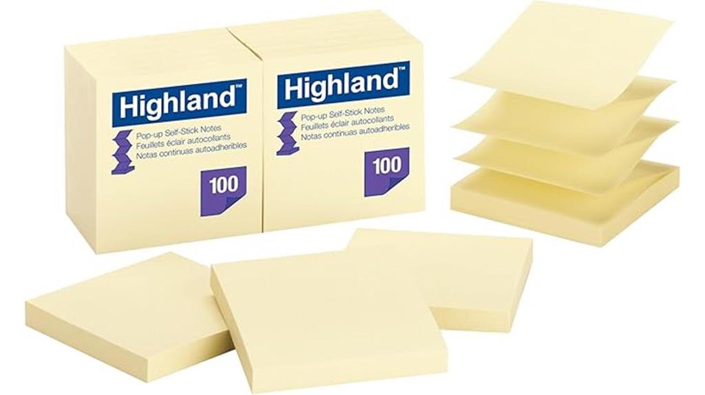 yellow sticky notes pack
