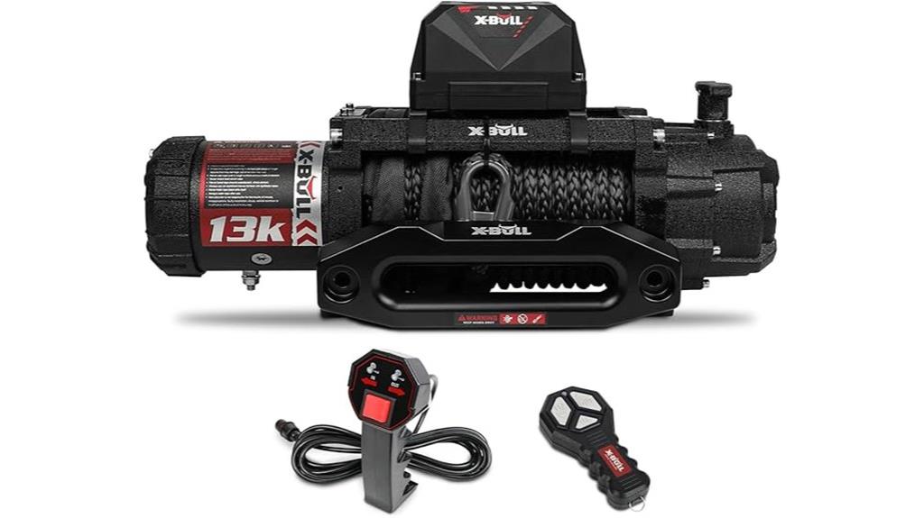 13000 lb synthetic winch
