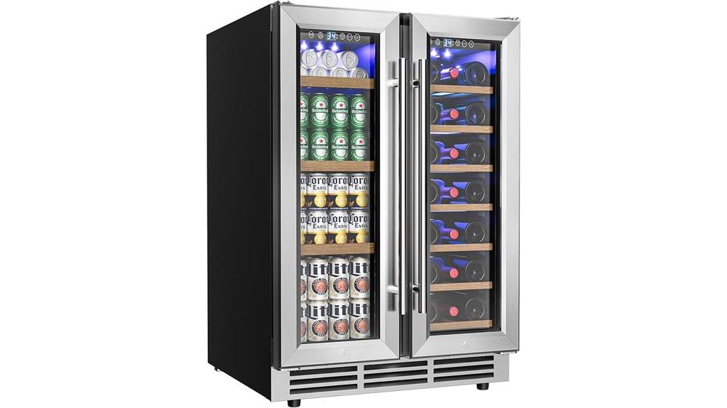 24 inch dual zone refrigerator