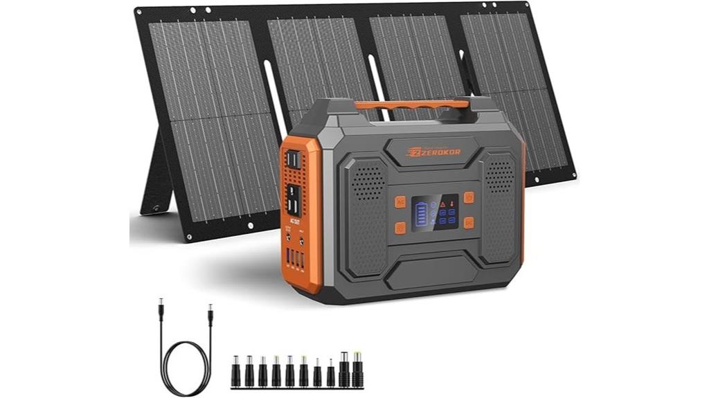 300w foldable solar generator