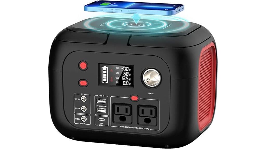 300w portable solar generator