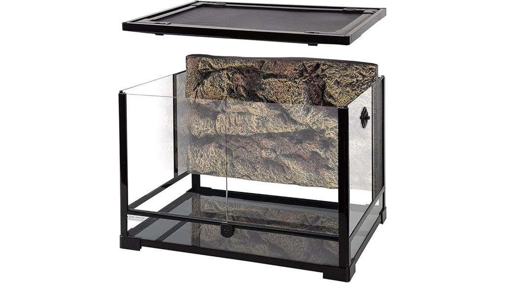 34 gallon glass reptile terrarium