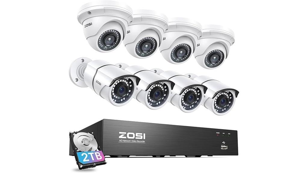 4k 8 channel poe surveillance