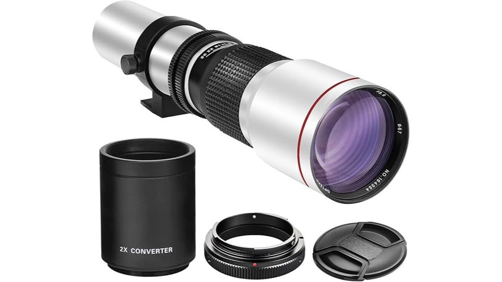 500mm 1000mm telephoto lens