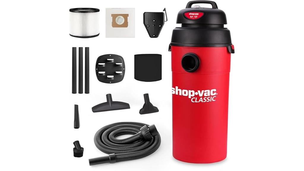 5 gallon wet dry vacuum