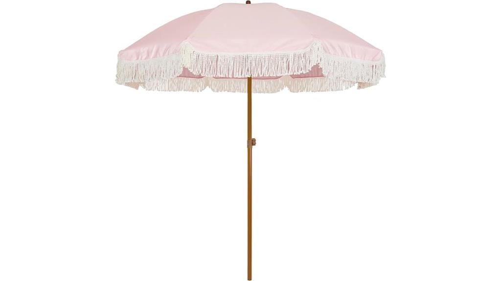7ft fringe patio umbrella