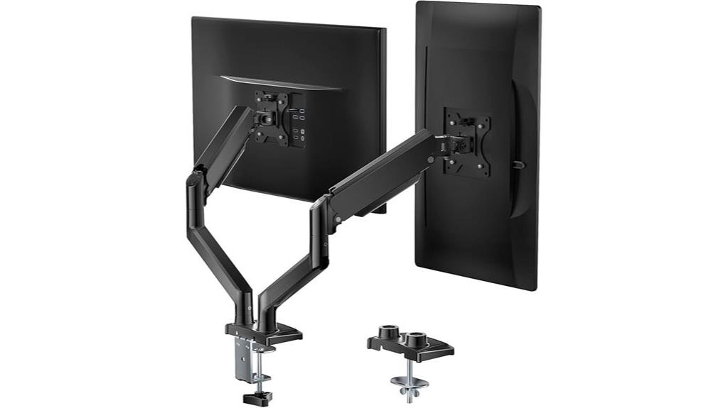 adjustable dual monitor stand