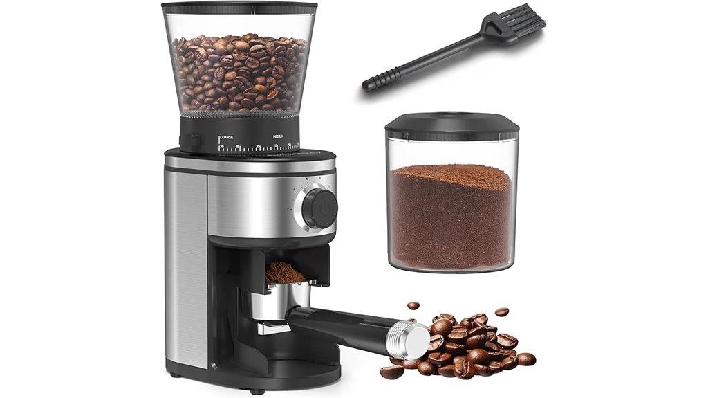 adjustable electric burr grinder