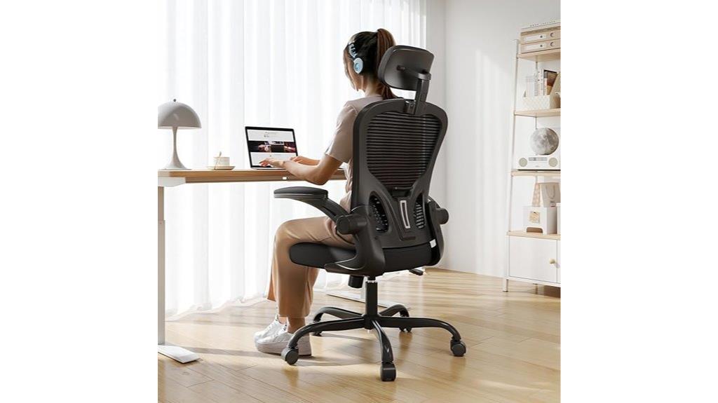 adjustable flip up armchair