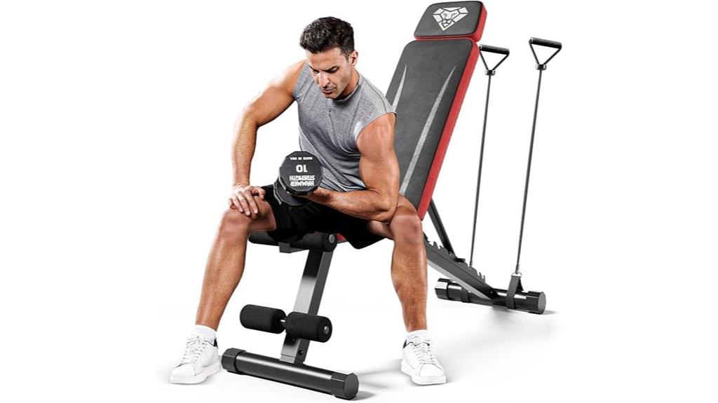 adjustable home gym bench