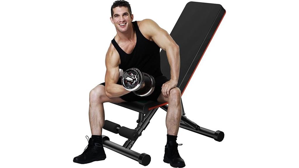adjustable home gym bench