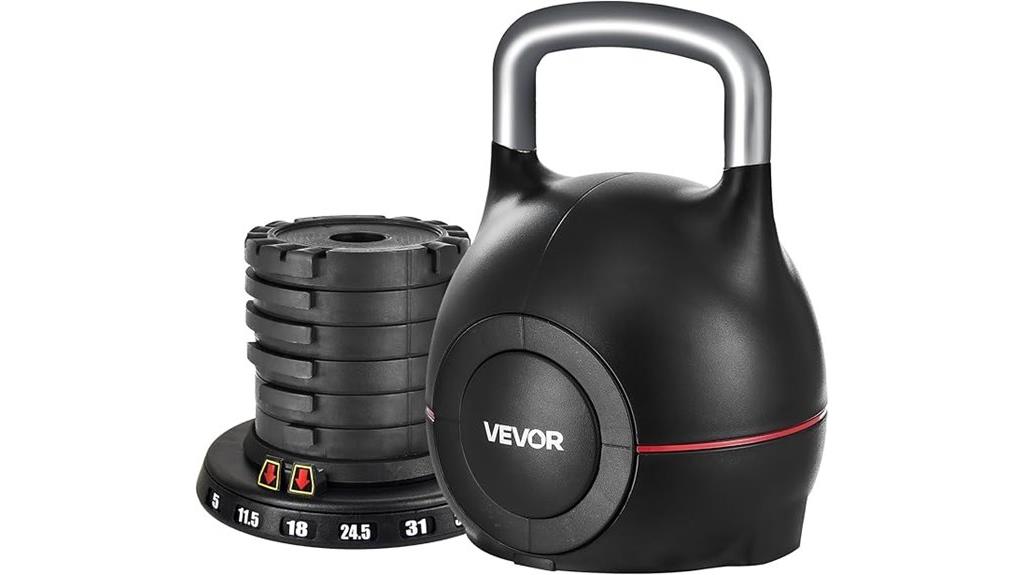 adjustable kettlebell with seven