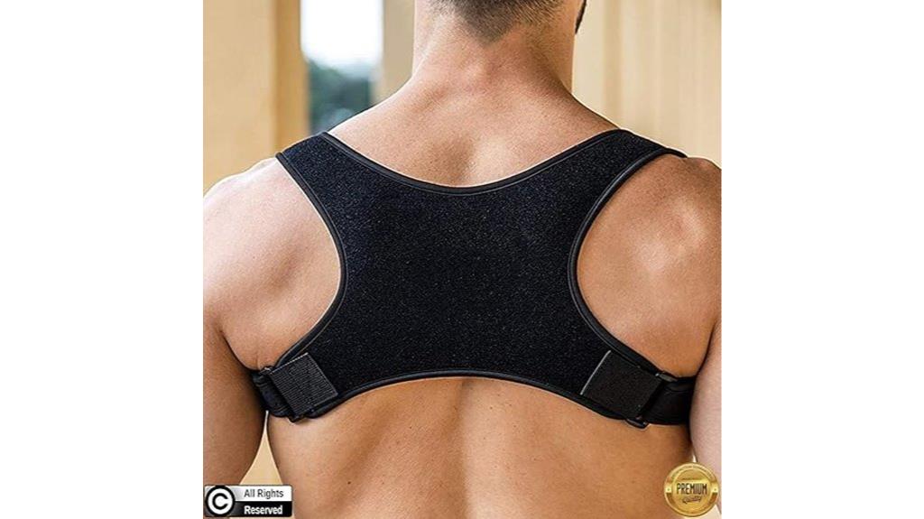 adjustable posture support brace