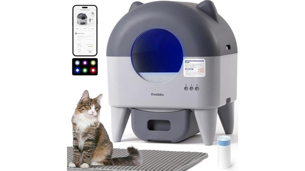 app controlled odor free litter box
