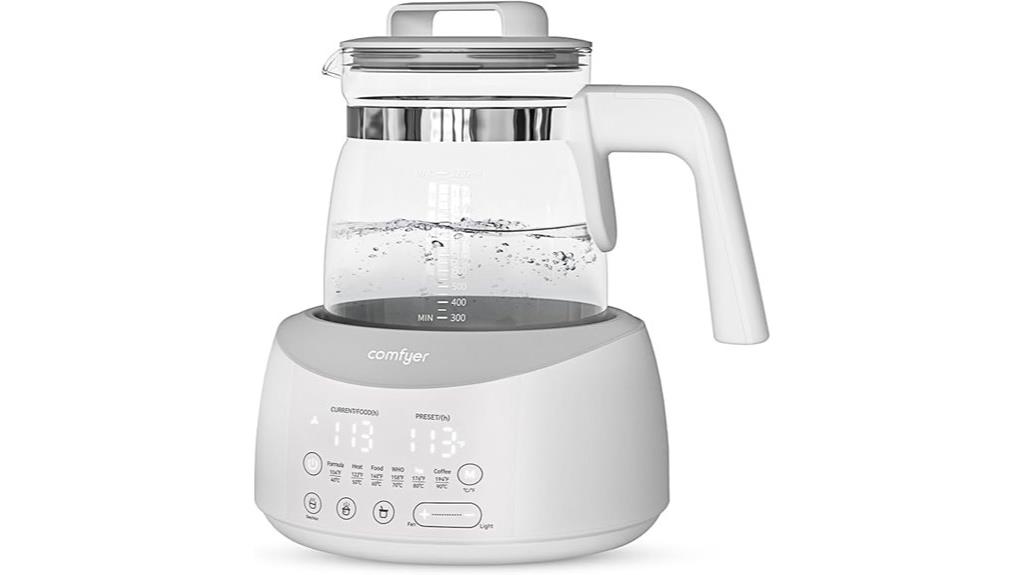 baby bottle warmer with night light