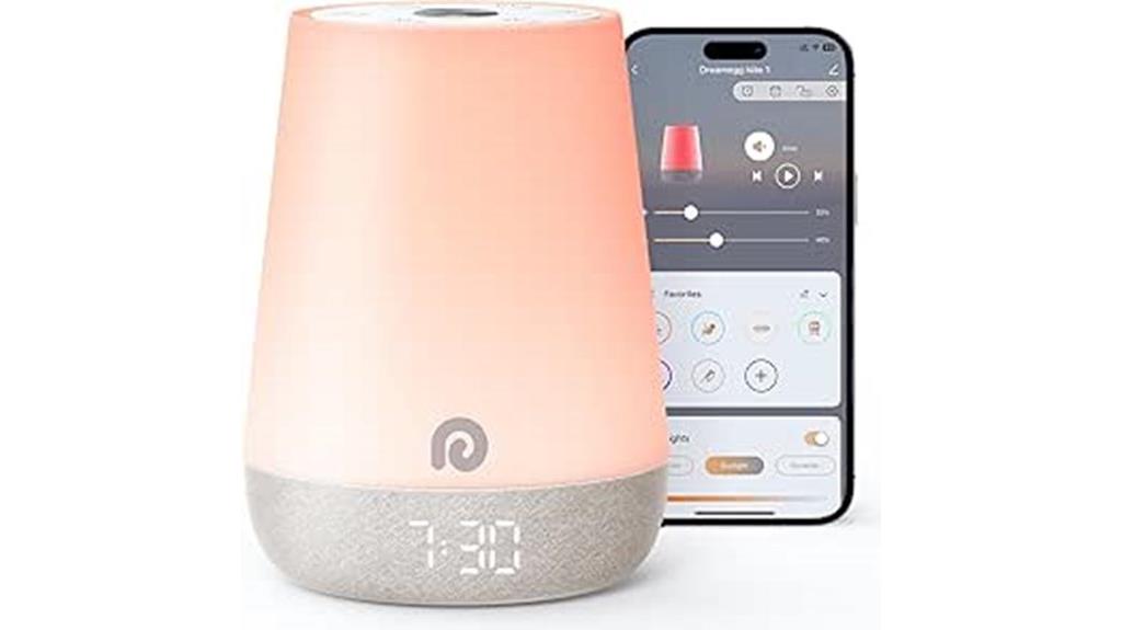 baby sound machine with night light