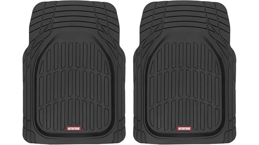 black rubber all weather mats