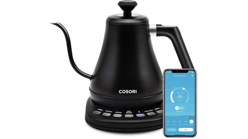 bluetooth enabled temperature kettle