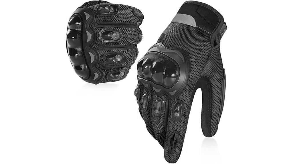 breathable mesh motorcycle gloves