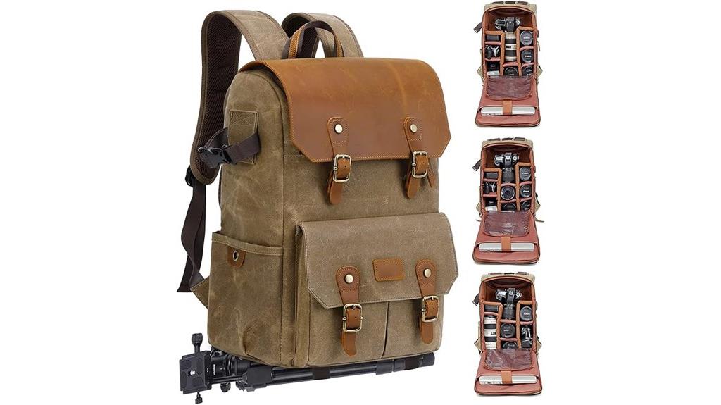 camera backpack with laptop