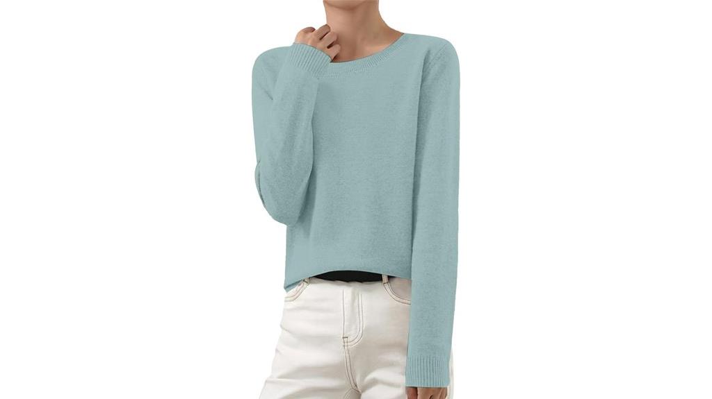 cashmere women s crewneck pullover