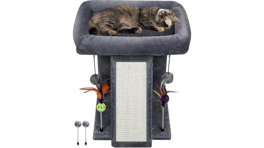 cat tower with scratching post