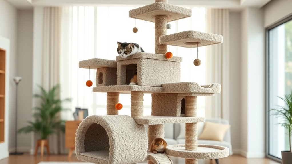 cat tree size safety