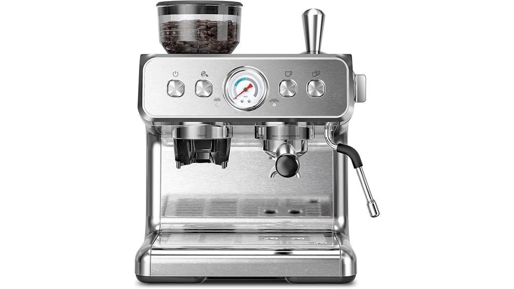 coffee machine with grinder