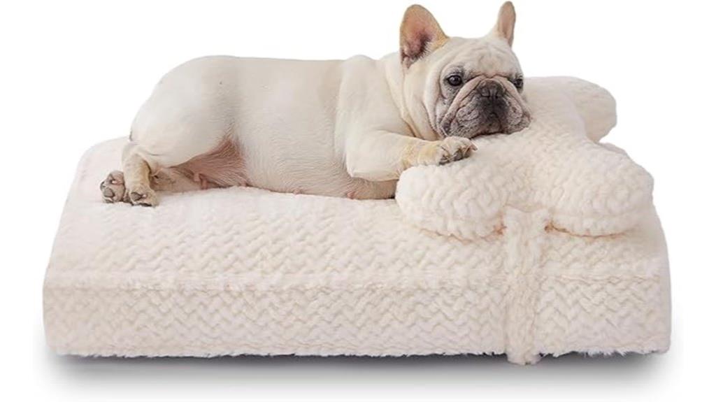 comfortable faux fur dog bed
