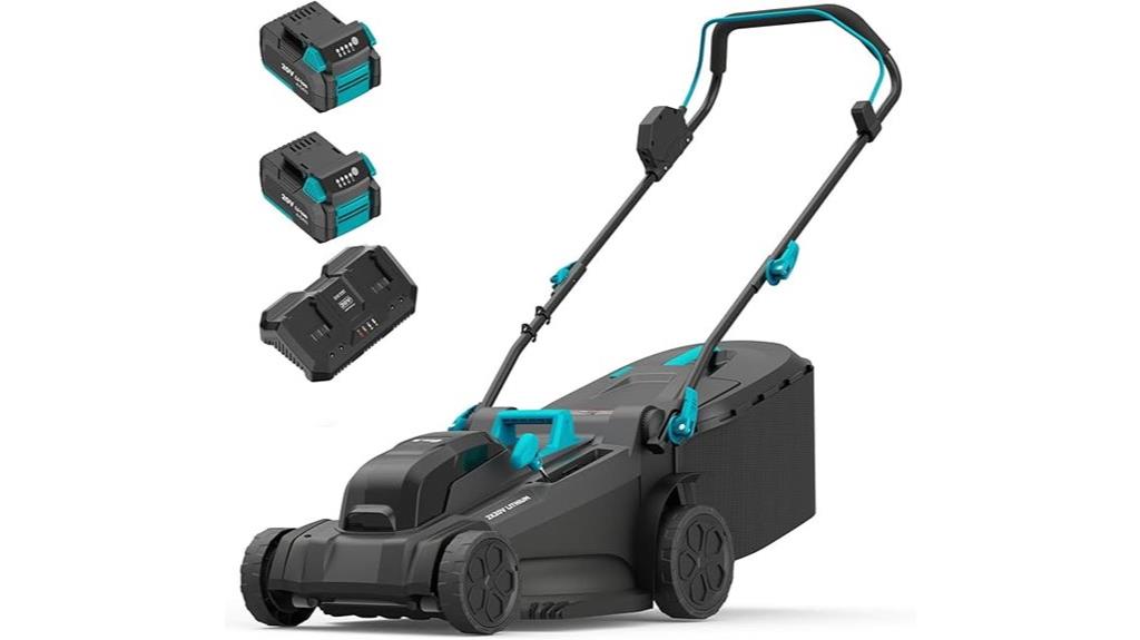 cordless lawn mower set