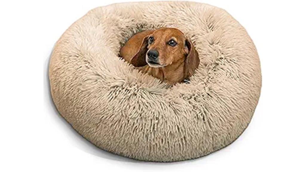 cozy donut pet bed