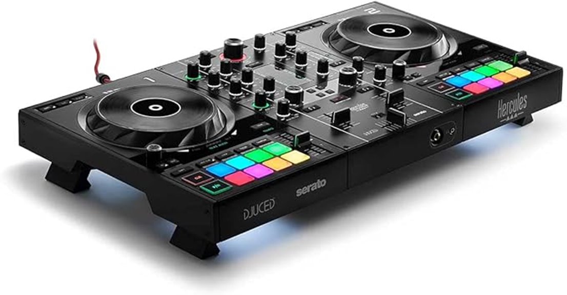 dj controller with decks