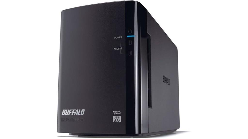 dual bay external storage device