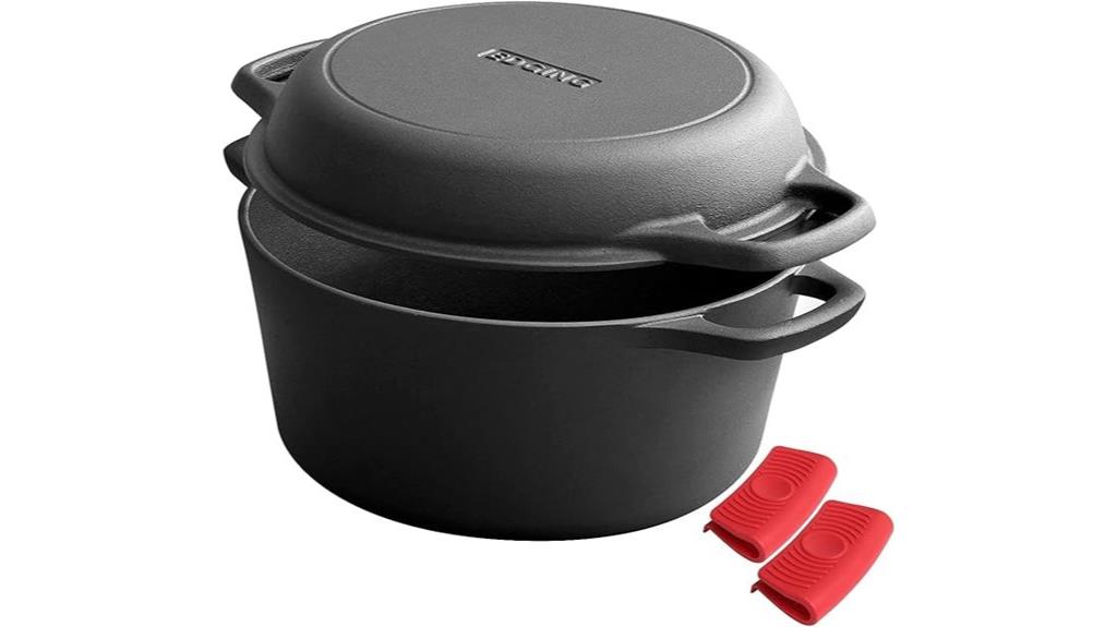 dual purpose cast iron cookware