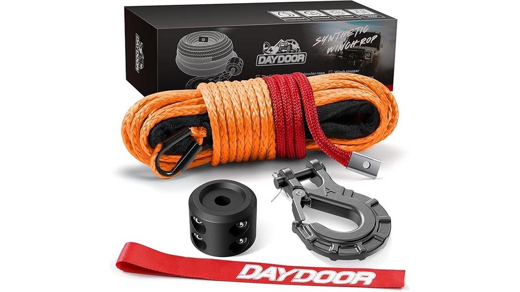 durable 50ft synthetic winch