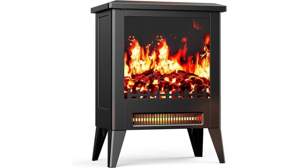 electric fireplace with safety