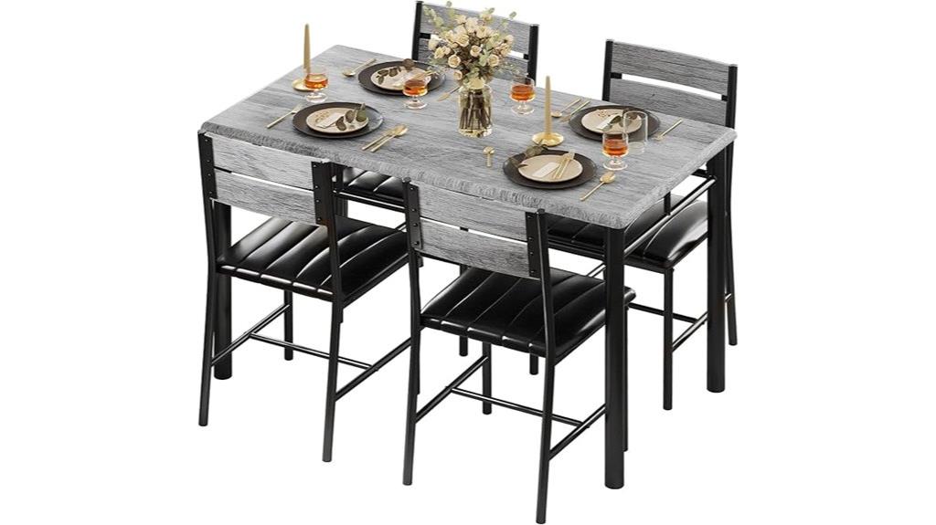 elegant iron dining set