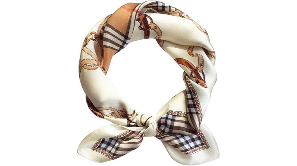 elegant satin headscarf