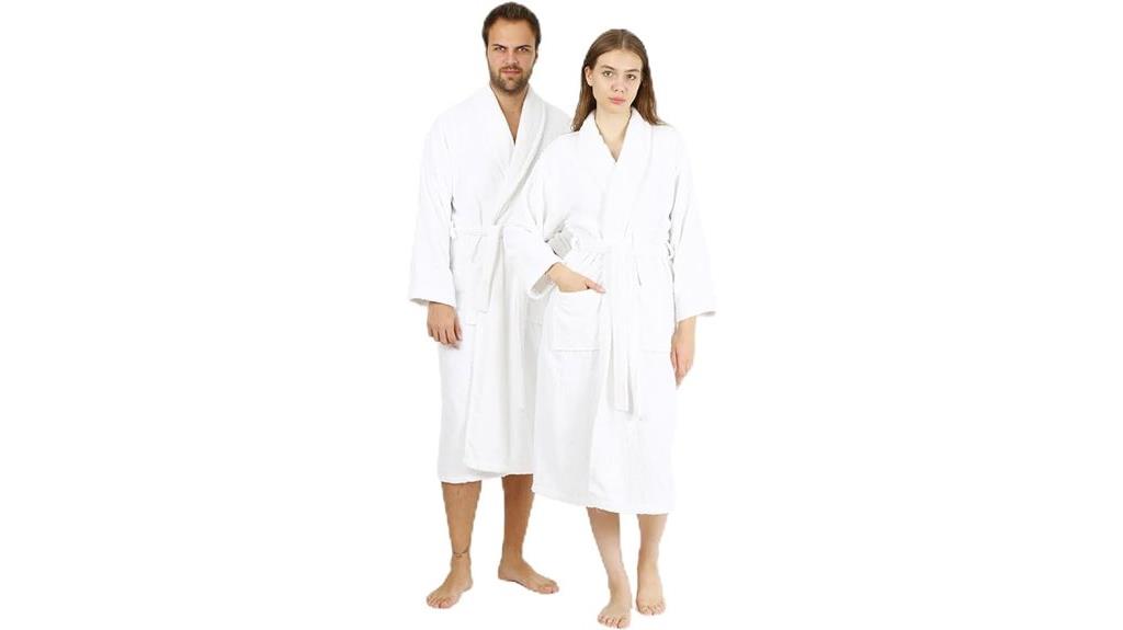 elegant unisex spa robe