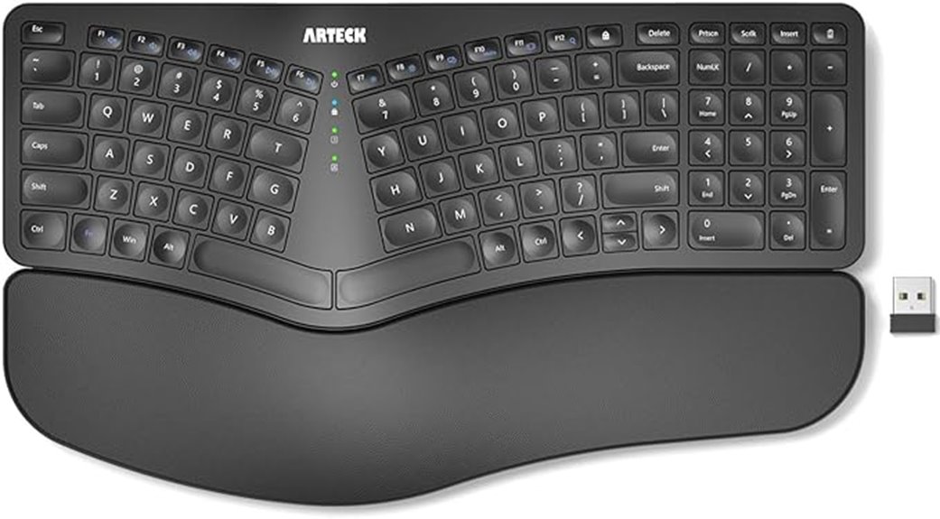 ergonomic wireless keyboard